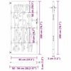 vidaXL Vrtna vrata 85 x 200 cm od čelika COR-TEN s uzorkom bambusa
