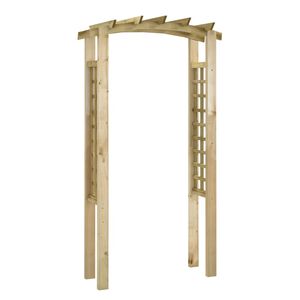 vidaXL Luk s re&scaron;etkom 110 x 60 x 210 cm impregnirana masivna borovina