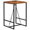 vidaXL Barski stol od masivnog obnovljenog drva 70 x 70 x 106 cm
