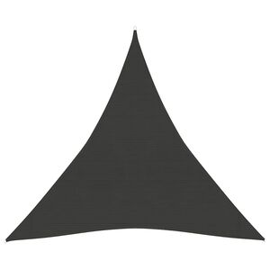 vidaXL Jedro za za&scaron;titu od sunca 160 g/m&sup2; antracit 3 x 3 x 3 m HDPE