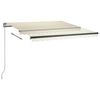 vidaXL Samostojeća automatska tenda 350 x 250 cm krem