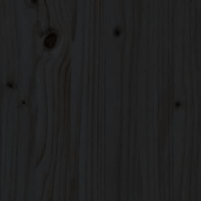 vidaXL Krevet od paleta crni 90 x 190 cm od masivne borovine mali