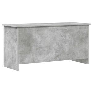 vidaXL Skladi&scaron;ni kovčeg s pohranom Betonska siva 100 x 40 x 50 cm