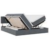 vidaXL Krevet s od storage s madracem Tamno siva 90 x 200 cm