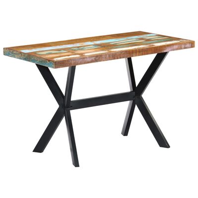 vidaXL Blagovaonski stol od masivnog obnovljenog drva 120 x 60 x 75 cm
