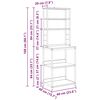 vidaXL Kuhinjska polica Crni hrast 60 x 40 x 168 cm Konstruirano drvo