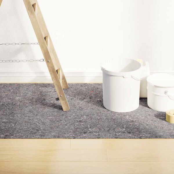 vidaXL Neklizajući slikarski flis 10 m 280 g/m² sivi