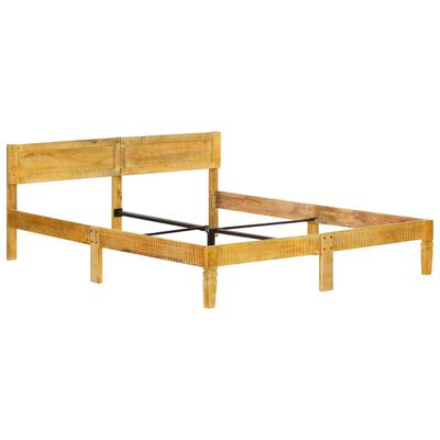vidaXL Okvir za krevet od masivnog drva manga 140 cm