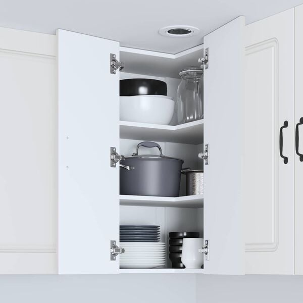 vidaXL Kuhinjski ormarić s pohranom Kalmar Bijelo 57 x 57 x 80 cm