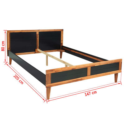 vidaXL 4-dijelni set namještaja za spavaću sobu od bagrema 140x200 cm