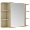 vidaXL Kupaonski ormarić s ogledalom 80x20,5x64 cm konstruirano drvo