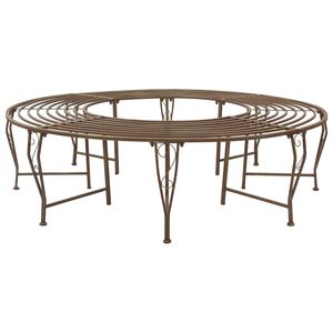 vidaXL Klupa pod drvetom 8-Broj sjedala &Oslash; 160 x 44 cm Čelik