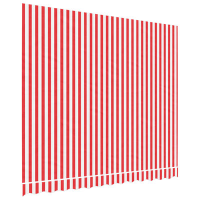 vidaXL Zamjenska tkanina za tendu crveno-bijela prugasta 3 x 2,5 m
