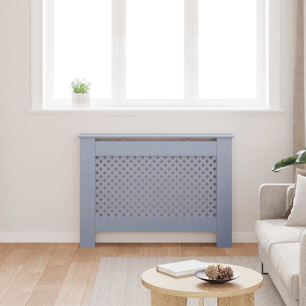 vidaXL Pokrov za radijator antracit 112 x 19 x 81,5 cm MDF