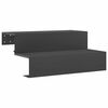 vidaXL Vrtne stepenice s 2 gazi&scaron;ta 80,5 x 56,5 x 34 cm Čelik Crna
