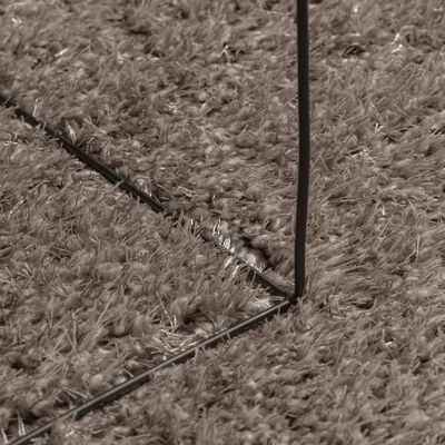 vidaXL Tepih ISTAN s visokim vlaknima sjajni izgled sivi 240x340 cm