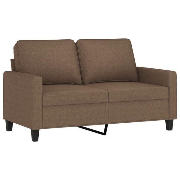 vidaXL 3-dijelni set sofa s jastucima smeđi od tkanine