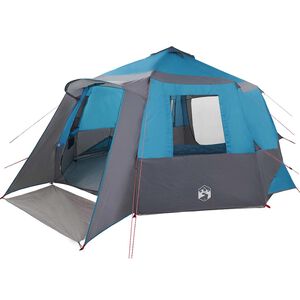 vidaXL &Scaron;ator za kabinu 12 osoba Plava i siva 500 x 500 x 294 cm