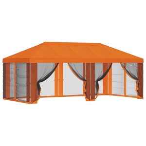 vidaXL Pokrov za gazebo s bočnim zidovima Narančasta 600,5 x 300,5 cm
