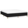 vidaXL Okvir za krevet s oprugom crni 160x200 cm od tkanine