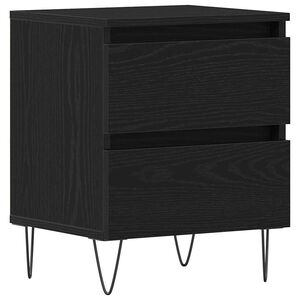 vidaXL Noćni ormar Crni hrast 40 x 35 x 50 cm Konstruirano drvo