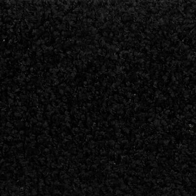 vidaXL Tepisi za stepenice 15 kom crni 65 x 21 x 4 cm