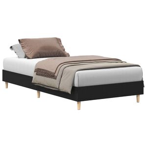 vidaXL Krevetna konstrukcija Crni hrast 203 x 101 x 25 cm