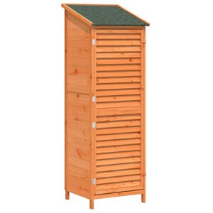 vidaXL Vrtna &Scaron;upa Smeđa 59 x 56 x 176 cm Čvrsto drvo jele