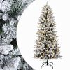 vidaXL Umjetno božićno drvce s nogom 150 cm 150 LED lampica