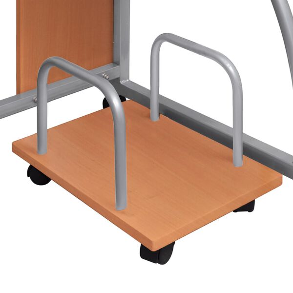 vidaXL Stol za računalo smeđi 110 x 52 x 88,5 cm od konstruiranog drva