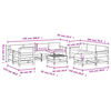 vidaXL 10-dijelna vrtna garnitura od masivnog drva s jastucima