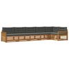 vidaXL Set vanjskih sofa s jastukom 6 pcs Prirodna i antracit
