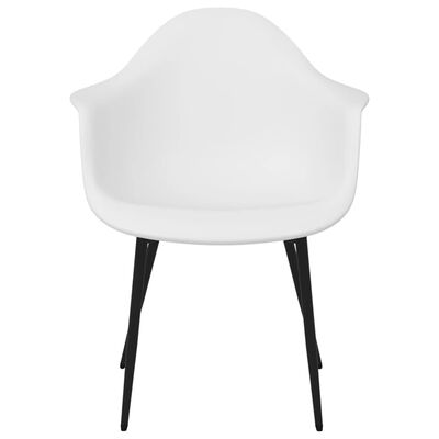 vidaXL Blagovaonske stolice 2 kom bijele PP
