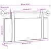 vidaXL Držeće uzglavlje Zidne Plava 90 x 55 x 5 cm Antikni PU