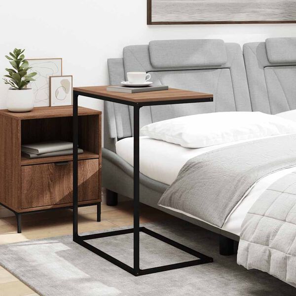 vidaXL Bočni stolić crni 55 x 35 x 66 cm od konstruiranog drva