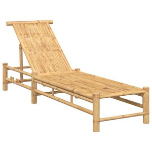 vidaXL Ležaljka za sunčanje 55x199x30 cm Bambus