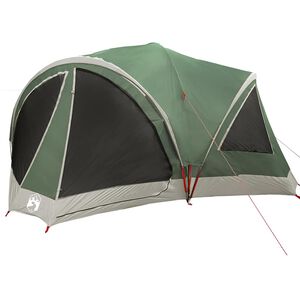 vidaXL Obiteljski &scaron;ator za 10 osoba Zelena i Siva 460 x 430 x 214 cm