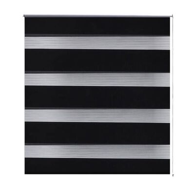 Rolo crne zavjese sa zebrastim linijama 140 x 175 cm