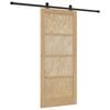 vidaXL Klizna vrata ORKDAL Prirodna 86 x 198,5 cm Masivna borovina