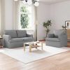 vidaXL Sofa 2 pcs Svijetlo siva