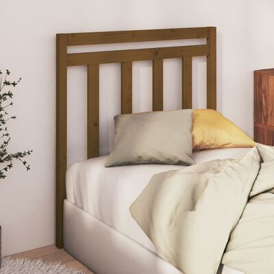 vidaXL Uzglavlje za krevet boja meda 95 x 4 x 100 cm masivna borovina