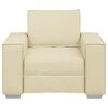 vidaXL Sofa Krema 99 x 78 x 84 cm tkanina