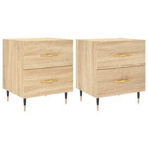 vidaXL Noćni ormarići 2 kom boja hrasta 40x35x47,5cm konstruirano drvo