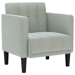 vidaXL Sofa s naslonima za ruke svijetlosiva 53 cm bar&scaron;unasta