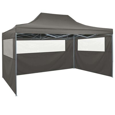 vidaXL Profesionalni sklopivi šator za zabave 3 x 4 m čelični antracit