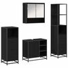 vidaXL Set namje&scaron;taja za kupaonicu 4 kom. Crni hrast 65 x 33 x 60 cm