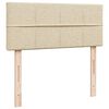 vidaXL Krevet box spring s madracem krem 120 x 190 cm od tkanine