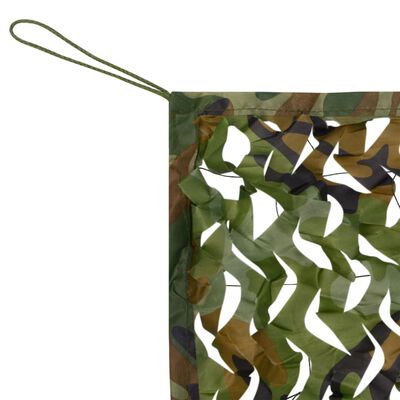 vidaXL Kamuflažna mreža s torbom za pohranu 6 x 7 m zelena