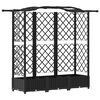 vidaXL Povi&scaron;eni krevet s mrežom i krovom Crna 163 x 40 x 123 cm PP
