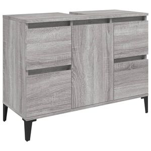 vidaXL Ormarić za umivaonik boja hrasta sonome 80x33x60 cm drveni